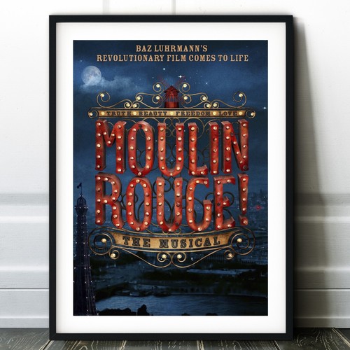 Moulin rouge musical poster - moulin,