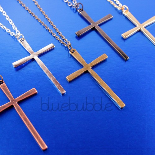 Funky large 6cm cross chain - large,