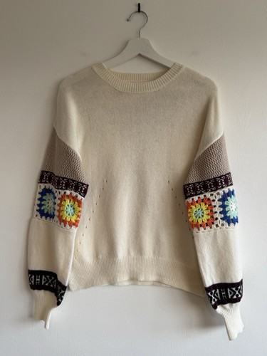 Saramanga cream crochet - cream, sleeve