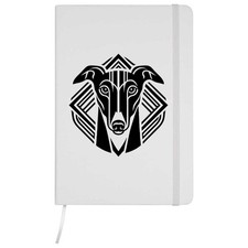 'Art Deco Greyhound' A5 Ruled
