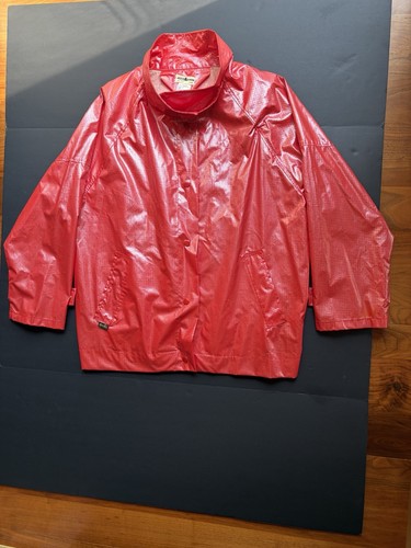Vintage aqua sheen red vinyl - aqua,