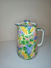 RARE c1938 ART DECO ROYAL WINTON SOMERSET FLORAL CHINTZ teapot Coffee pot