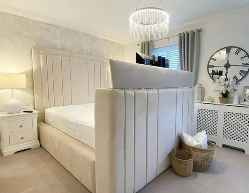 Panel bed frame - tv,