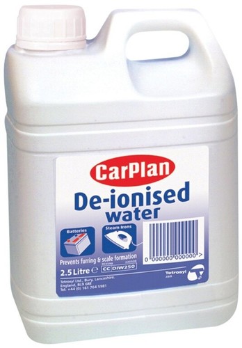 Carplan ionised water - de-ionised, car