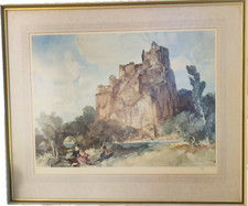 William Russell Flint Ltd Edition Large Framed Print Picnic At La Roche 822/850