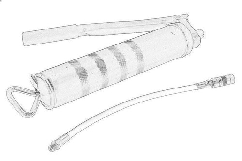 Manually actuated grease gun - grease,