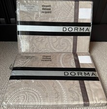 2 x Dorma elegant Damask Jacquard Pillowcases Oxford  [48cm x 76cm]
