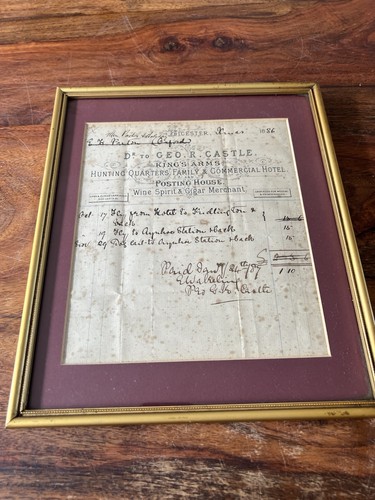 Antique framed handwritten - antique,