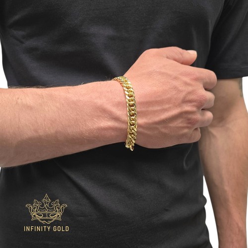 Mens 9ct gold 10mm - gold, xp