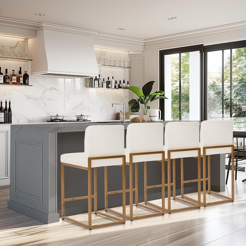 Set leather bar stools - of,
