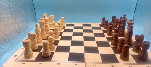 Wooden chess set complete - wooden, &