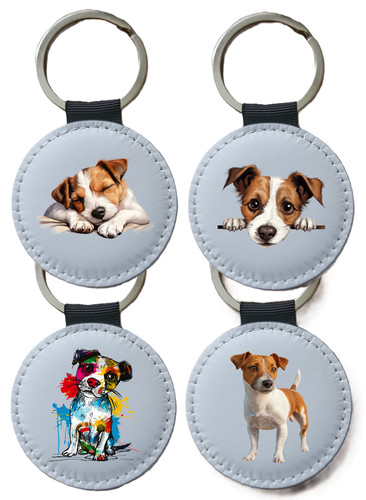 Jack russell keyring - jack,