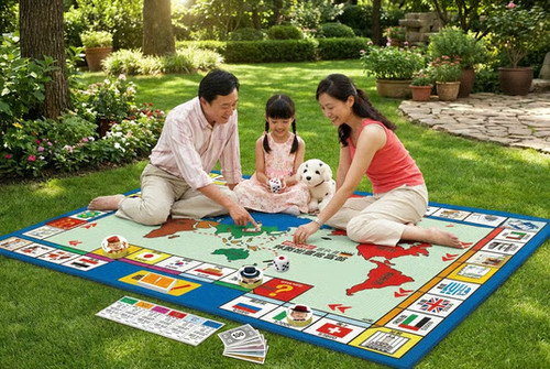 Giant family board game - family,