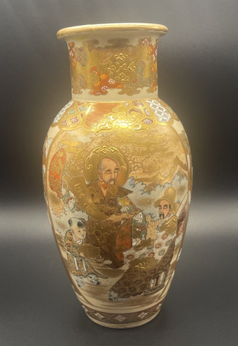Antique japanese satsuma vase - satsuma,