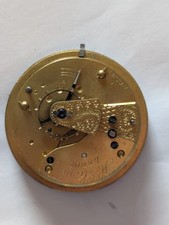 Vintage/Antique H.Stone Of Leeds 51.9mm Pocket Watch Movement (Broken Bal Staff)