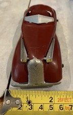 Marx Wyandotte 1930s Maroon Convertible Pressed Steel Toy 6” 15cm