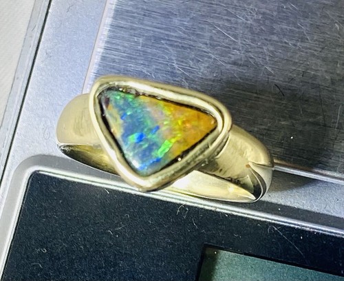 Opal ring 585 solid - opal,