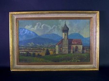 older oil painting-Kircherl