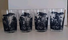 Glass tumblers X 4 Rainforest Design