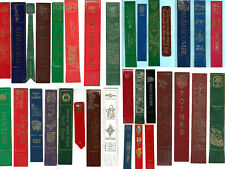 Leather Bookmark Devon Villages Totnes Brixham Clovelly Bideford Souvenir Gift