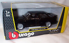 BMW 3 Series M3 1988 Black opening Doors 1:24 Scale Diecast Car burago New Boxed