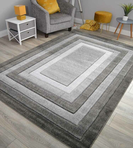 Grey silver rugs modern small - grey,