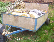 TRAILER, WOODEN 79 x 58 x 19