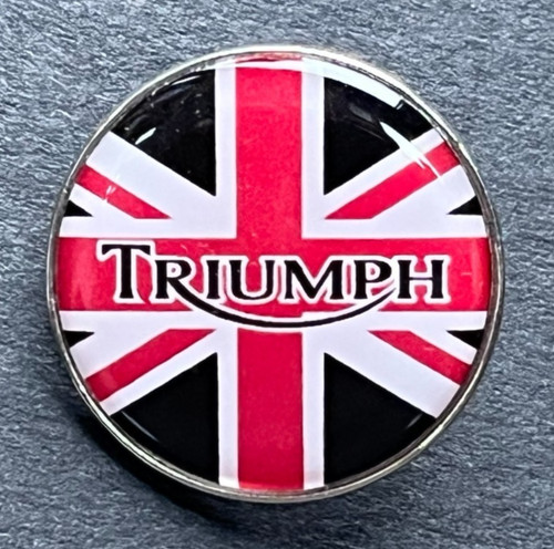 Motorcycle pin badge triumph - motorcycle,