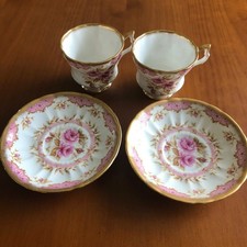 Royal Windsor  Juliet Bone China cup and saucer set of 2 