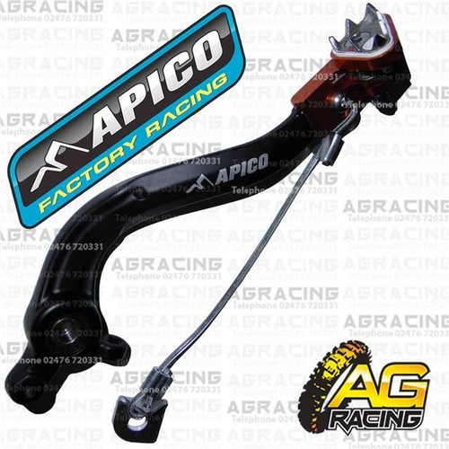 Apico black orange rear brake - black,