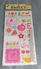 DCWV Glittered Rub-Ons THE SWEET STACK - PROVO - Glittered