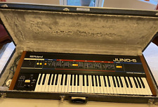 Roland Juno-6 Synth w/ Flight Case - Needs Repair (ADSR/Noise), RH16 Pickup