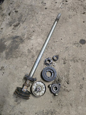 go cart kart axle 35mm shaft flange bearings and pulleys project 35 mm bar axle 