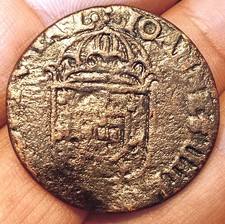 Portugal 3 reis 1640-1656 coin