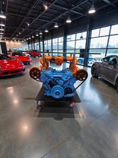 Gulf-Inspired V8 Engine Table
