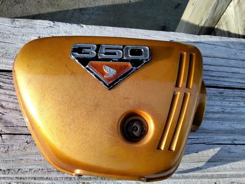 1972 honda 350 candy - cb, gold