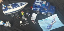 Playmobil  Police Jeep Speedboat Bundle