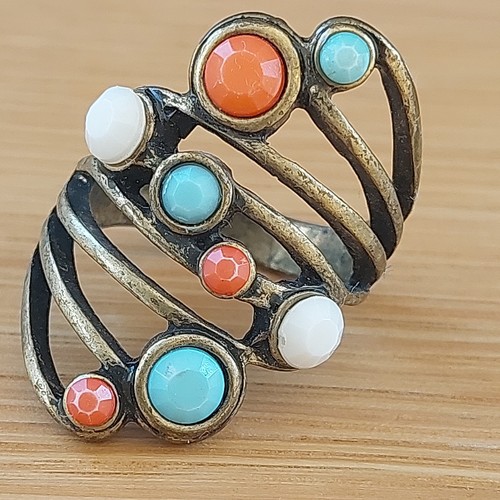 Abstract boho statement ring - boho,