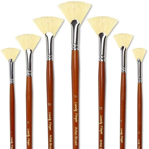 7pcs pro art fan painting - pro,