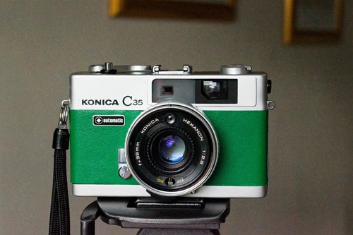 Konica c35 rangefinder camera - c35,