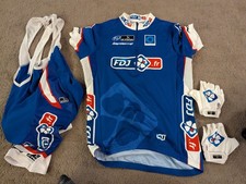 Francais Des Jeux Cycling Kit Jersey Shorts And Gloves