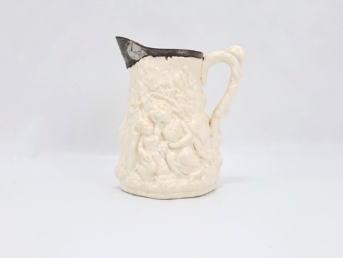Antique parian ware pitcher - antique,