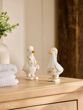 Next White Floral Spa Goose