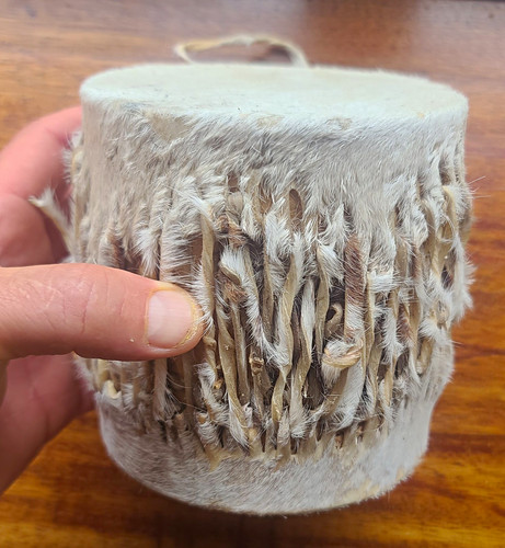 Handmade rope tuned hide head - hide,