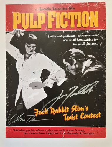 Pulp fiction signed 16x12 - signed,