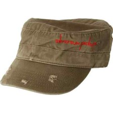Silversun Pickups Mens Distressed Cadet Army Green Strapback Hat Cap New