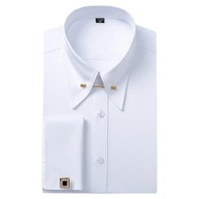 Men Dress Shirt French Cuff