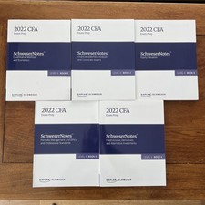 2022 CFA Exam Prep SchweserNotes Level 2 Book 1 2 3 4 5