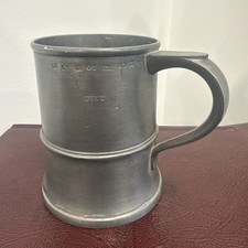 Antique Vintage Pewter Pint
