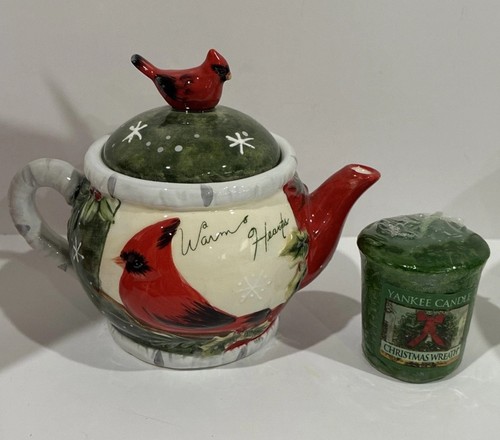 Yankee candle cardinal teapot - yankee,